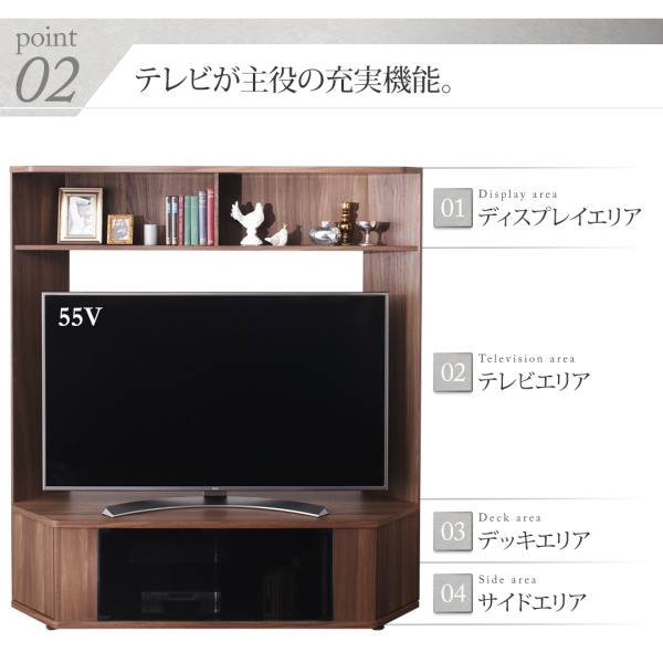 大型テレビ65V型まで対応 ハイタイプテレビボード XX ダブルエックス